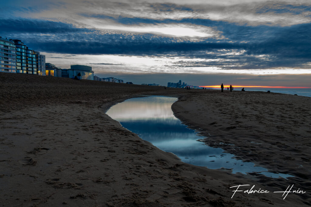 Coucher sur la ville